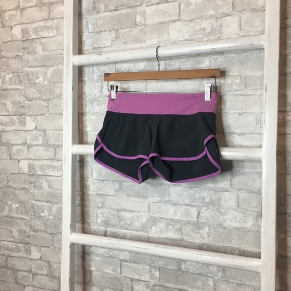 lululemon athletica Pants - Lululemon Speed Short Coal Purple Crush - Size 2